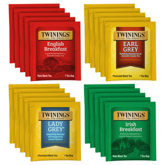 Twinings English Breakfast tea bag closeup showing rich texture and bold flavor