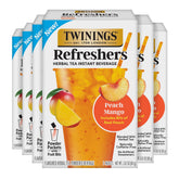 Twinings front packaging shows product and benefits prominently