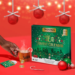 Close-up of Twinings tea bag wrapper showing detail and freshness preservation benefit