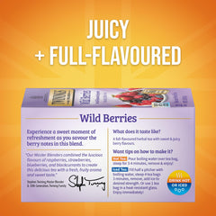 Twinings wild berries individually wrapped bag preserving freshness on the go