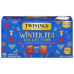 Twinings gift box front view showing seasonal design and branding for gifting