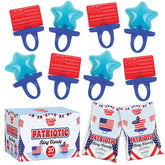 Twinkle Bites front packaging shows patriotic design and easy storage