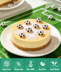 Twisweet soccer ball topper on cupcake shows instant themed finish benefit