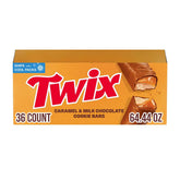 TWIX front packaging showing bulk 36-count box and brand