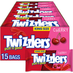 Twizzlers front packaging showing brand and box count, convenient bulk supply