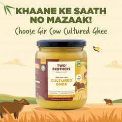 Two Brothers India Farms spoonful close-up showing smooth rich texture benefit