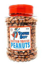 Two Nutty Brothers front jar view showing label and generous 45oz quantity benefit