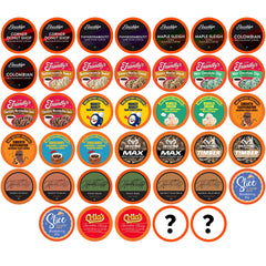 Two Rivers Coffee front packaging showing 40-count sampler convenience