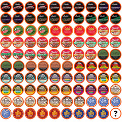 Two Rivers Coffee front packaging showing assortment and count for convenience