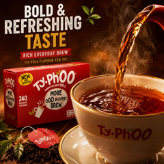 TY.PHOO brewed cup in kitchen setting demonstrating quick everyday use