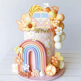 UFROMSKY front packaging showing full groovy topper assortment, easy party setup