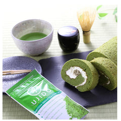 Ujido matcha measured by spoon and scale for consistent portioning