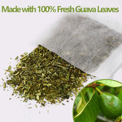 ULTHMOK close-up of dried guava leaf texture showing natural quality and green color