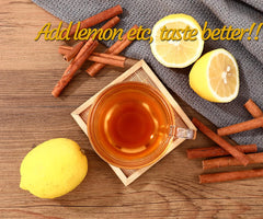 ULTHMOK tea in cup steaming to show hot steeped cinnamon flavor
