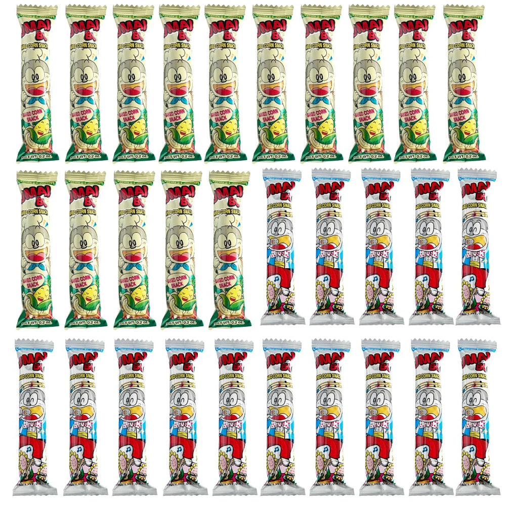 Umaibo front packaging showing 30-count pack and brand convenience