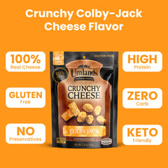 Umland's close-up of Colby-Jack crunch texture highlighting real cheese flavor