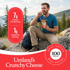 Umland's crisps sprinkled on salad adding savory crunch and protein boost