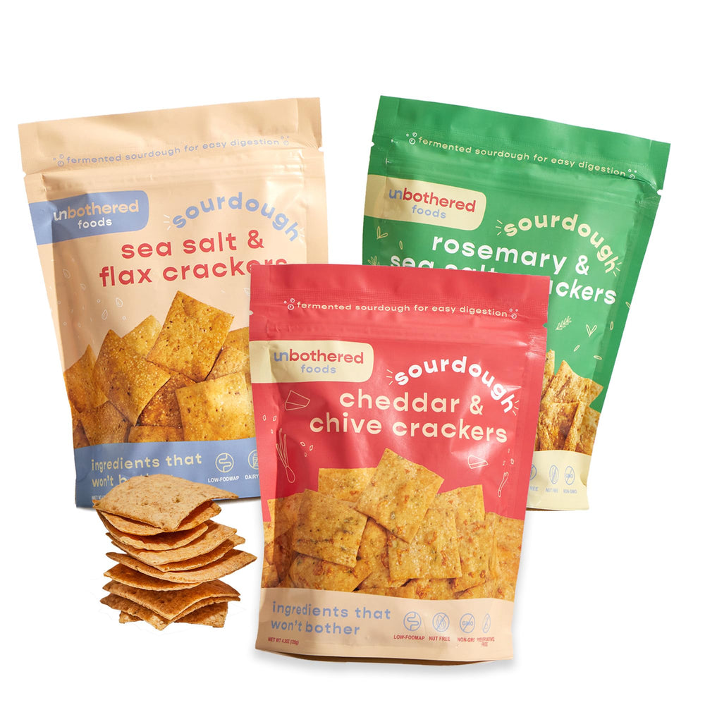 Unbothered Foods front packaging showing variety pack and benefits