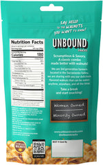 UNBOUND close-up of seasoned walnut halves highlighting crunchy texture and flavor