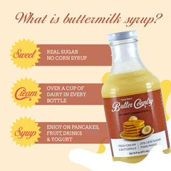 Uncle Bob's Butter Country close-up texture showing creamy syrup consistency and richness