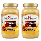 Uncle Giuseppe's front jar image showing label and convenient pack