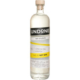 Undone bottle front view showing elegant label and premium look for cocktail versatility