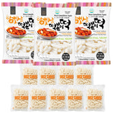 UNHA'S ASIAN SNACK BOX front packaging showing garaetteok three-pack and benefits