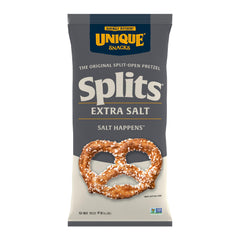 Unique Snacks front packaging showing six-pack and kosher badge, highlights convenience
