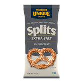 Unique Snacks front packaging showing 11 oz bag and bold salt — clear product identification