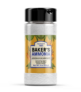 Unpretentious baker's ammonia front packaging showing brand and label for clear identification and storage benefit