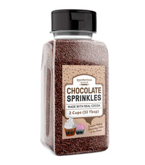 Unpretentious front packaging showing 12 oz bottle and easy shaker lid for neat dispensing