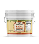 Unpretentious front packaging showing bulk 5 lb bag and label, clear for storage benefit