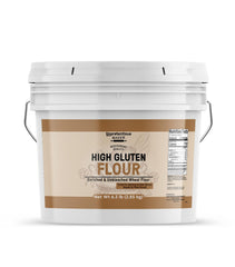 Unpretentious pail front showing product and easy storage benefit