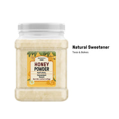 Unpretentious powder on a scoop illustrating easy measuring and portion control