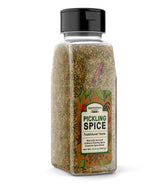 Unpretentious front packaging showing the 4-cup pickling spice and clear label for easy shelf identification