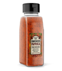 Unpretentious spoonful of smoked paprika ready to season for flavor