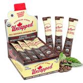 Untapped front packaging showing 20 maple-coffee packets and on-the-go benefit
