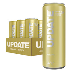 Update pineapple front packaging showing 12 fl oz can and branding benefits