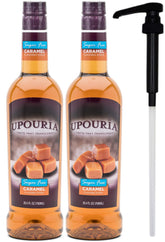 UPOURIA front packaging showing two bottles and product benefits