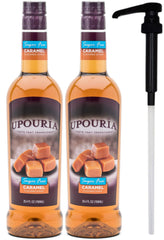 UPOURIA front packaging showing two bottles and product benefits