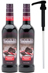 UPOURIA peppermint mocha front packaging showing bottle and label benefit consistency