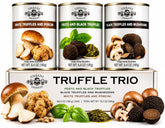 Urbani Truffles three-jar front packaging showing variety and premium look