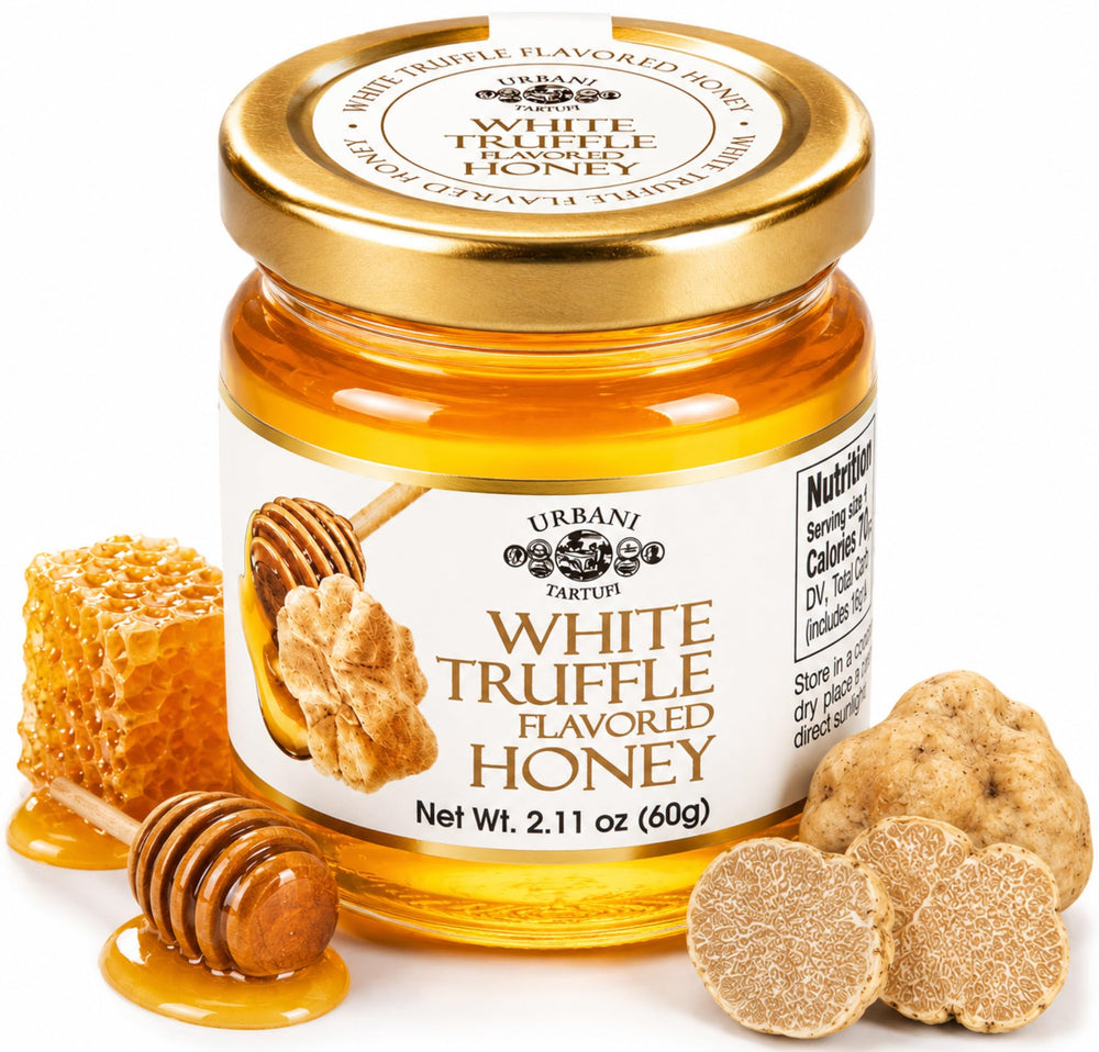 Urbani Truffles front jar view showcasing premium packaging and gourmet appeal