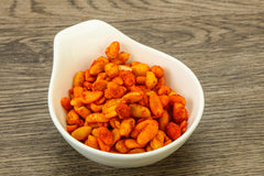 US Snacks peanuts in serving bowl ready for sharing and party enjoyment