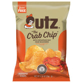 Utz front packaging showing The Crab Chip bag and brand for easy recognition