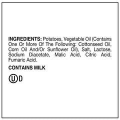 Close-up of Utz chip texture highlighting crunchy flat-cut potato crispness