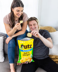 Utz bag packed in lunchbox showing portable snack convenience for outings