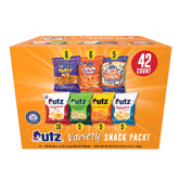utz variety pack front box showing 42-count selection and convenience