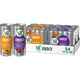 v8 energy front packshot showing both flavor cans and brand clarity