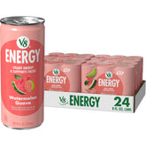 V8 Energy front can showing watermelon guava flavor and vibrant look for quick refreshment